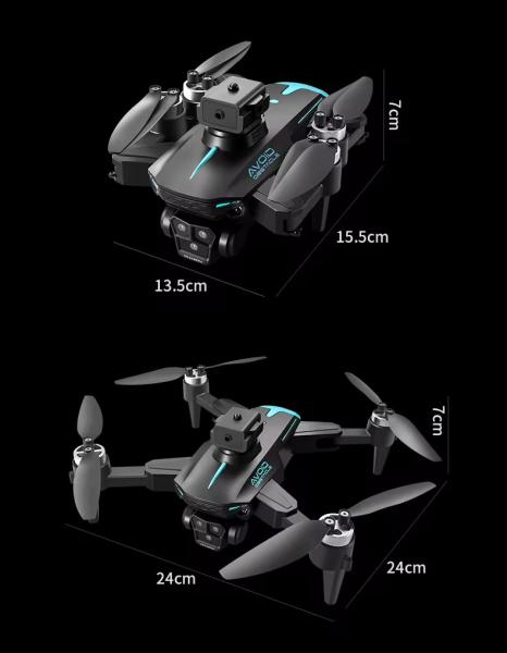 Temps de vol maximal Style Ky605s Drone max 4khd Caméra Évitement d'obstacles à quatre côtés Moteur sans pinceau Batterie Rc Drone