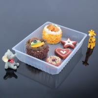 Plateaux alimentaires carrés certifiés FDA en plastique jetables