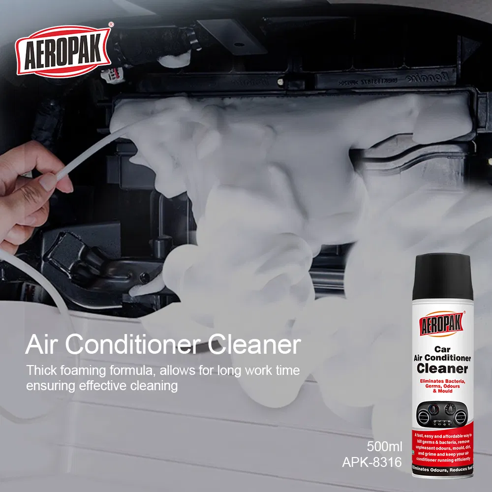 Aeropak 500ml Aerosol High-Efficiency Stain and Odor Removal Air Conditioner Foam Cleaner Spray Suitable for All AC Types