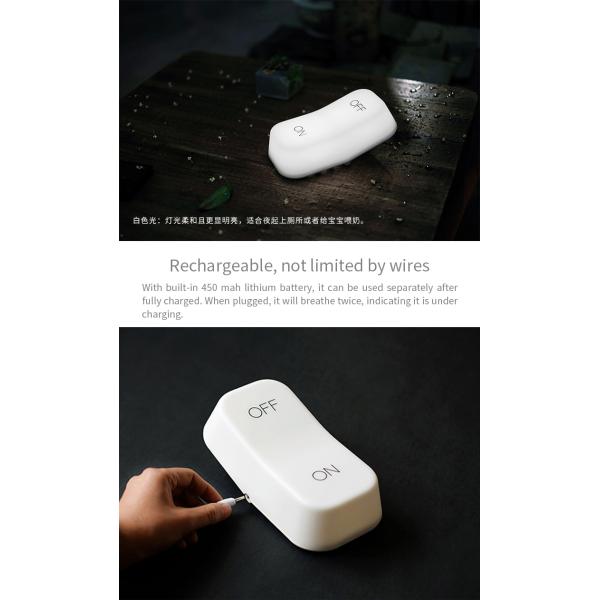 Входное напряжение DC 6V Детская ночная лампа с переключателем моделирования светодиодной световой гравитационной индукцией