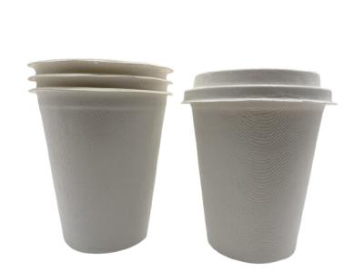 Copos e tampas biodegradáveis amigáveis de Eco 12oz 90x97mm