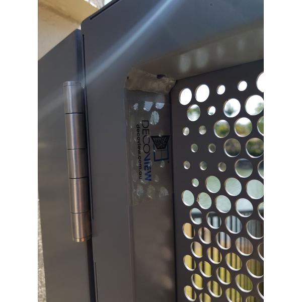 Вертикальные ворота с алюминиевым профилем, наружные антикоррозионные