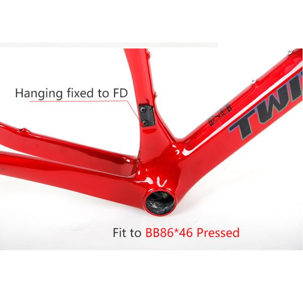 Прочная рамка велосипеда гравия углерода T900 с рамкой велосипеда углерода автошины тарельчатого тормоза жирной