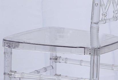 Acrylic Decorating Wedding Plastic Chairs For Dining / Hotel / Hall