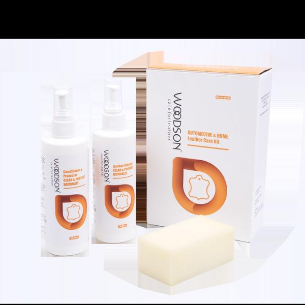 o plutônio 250ml anti-bacteriano cobre o cuidado Kit Cream Conditioner para a mobília da bolsa