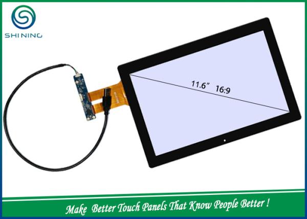 2 Layers Projected Capacitive Industrial Touch Screen With Cover Glass / Sensor
