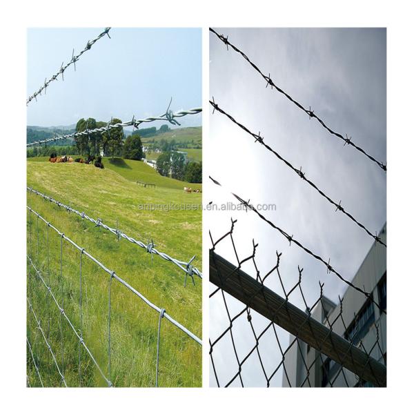 Wire Material Galvanized Steel Wire Supply Galvanized Barbed Wire 2.0mm/2.5mm 50kg 25kg