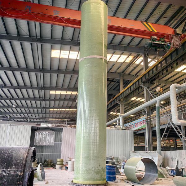 Alkali Resistant Glass Reinforced Plastic Tank Curved Transition Structure Prevents Deformation
