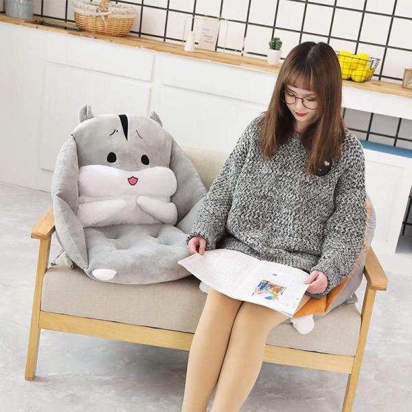 Smooth Feeling One Piece Seat Cushion Cartoon Style Easy Carrying 75 * 60CM