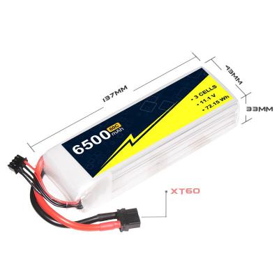 Hardcase RC Car Lipo Battery 11.1V 3s 6500mah 60C /120c Rc Toy Accessories
