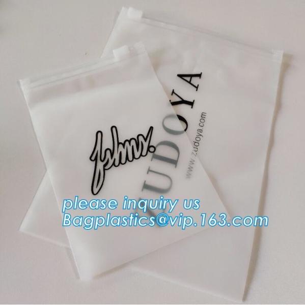 Top Quality EVA PE OPP Bio Degradable T Shirt Bag, OEM Printed Slider Zip Packaging Plastic Bags For Tshirt Swimwear