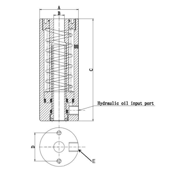 700Bar Hollow Piston Hydraulic Cylinder Jack 3/8 NPT