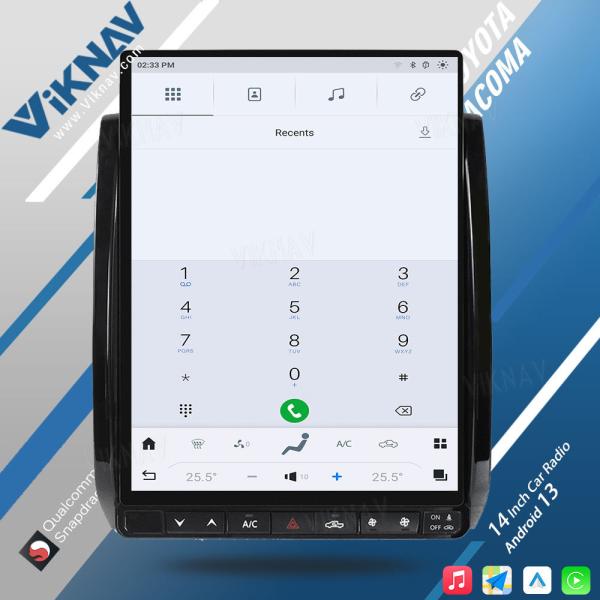 14 polegadas de tela sensível ao toque 2005-2015 Toyota Tacoma Head Unit Android Car Radio