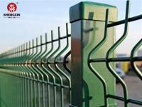 ECO Friendly PVC Coated 3D Curved Welded Wire Mesh Fence RAL 6005