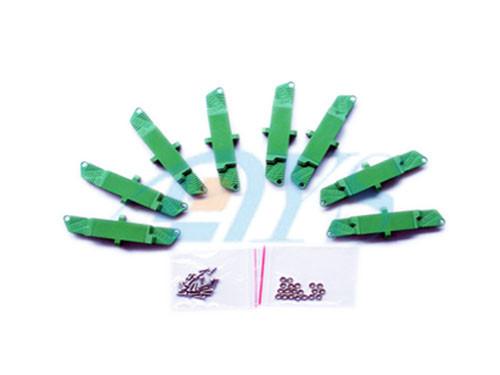 E2000 APC Fiber Channel Channel Adapter In Green , Insertion Loss 0.2dB / 0.3db