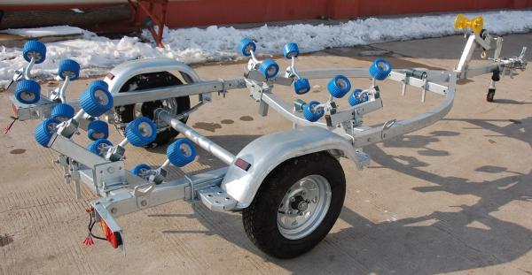 Custom Aluminum Alloy Single SHAFT Boat Trailers For RIB-520 Boat 4.75*1.73m