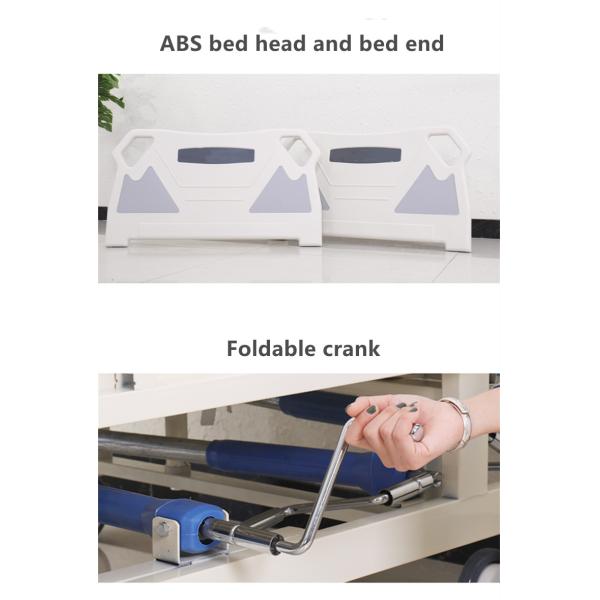 4 Castors Electric Hospital Bed With Turn Over Side Rails