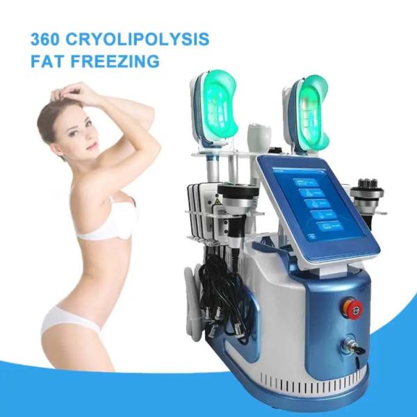 360 Cryo Vacuum RF Lipo Laser 6 en 1 Grasa congelación de pérdida de peso máquina de adelgazamiento corporal