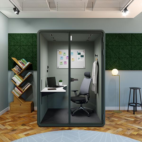 American standard Colorful office soundproof working pods Single big pods comfortable seat Easy to assemble M cabin Environmental friendly room