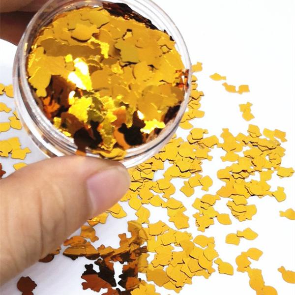 Poly Fish Shaped Glitter for Wedding Party Decoration in Glittery Design