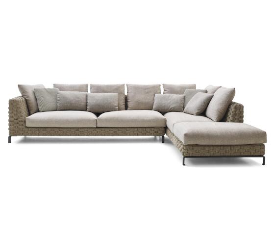 Leisure Aluminium PE Rattan Outdoor Garden Backyard Sofa sets wicker Patio sofa furniture