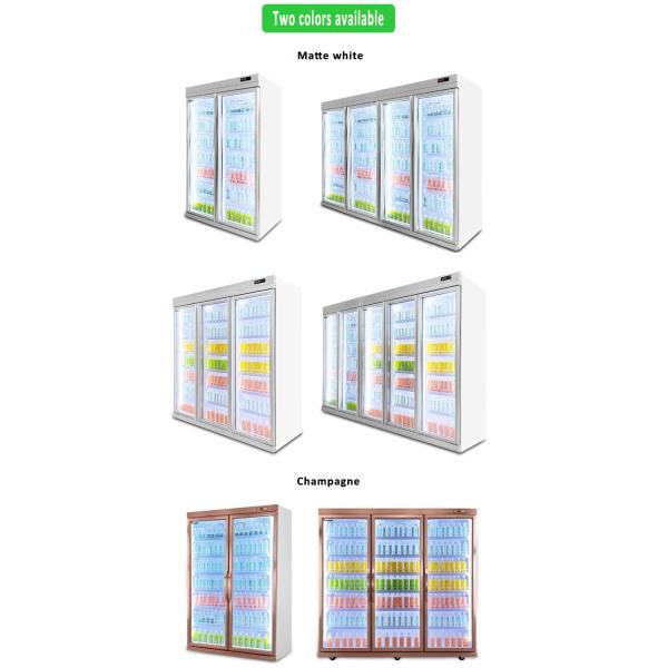 Swing Glass Door Visicooler Beverage Fridge With Digital Controller