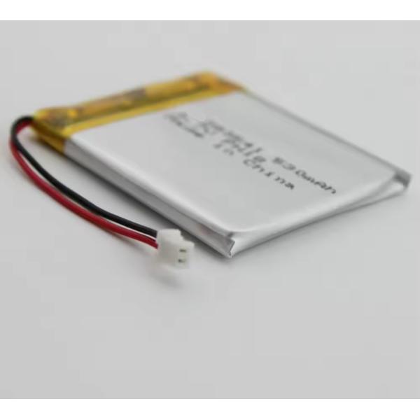 530mAh 3.7V Lithium Polymer Battery Pack with 500times Cycle Life Rechargeable LiPo Battery