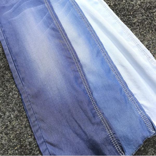 Ligero 4.5 oz Lyocell puro Tejido de denim para marcas de lujo JSD2028