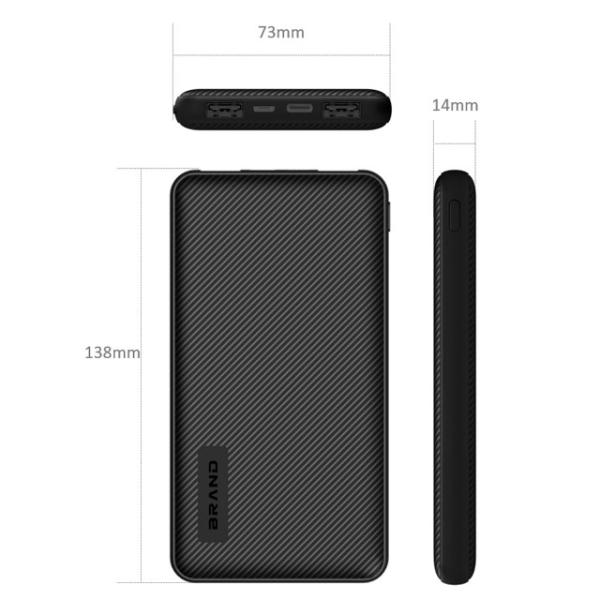 Multi Colored Plastic 10000mAh Slim Power Bank For Mobile Phone
