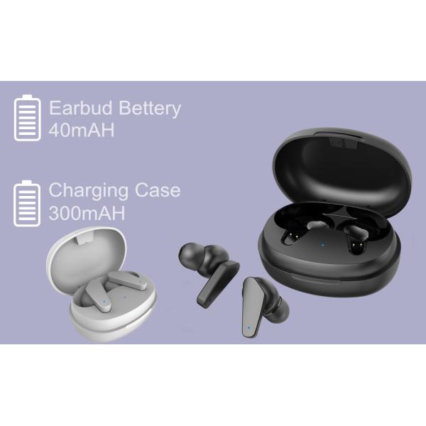 BT5.0 Active Noise Cancelling Earphones 40mAH Polymer Lithium Battery