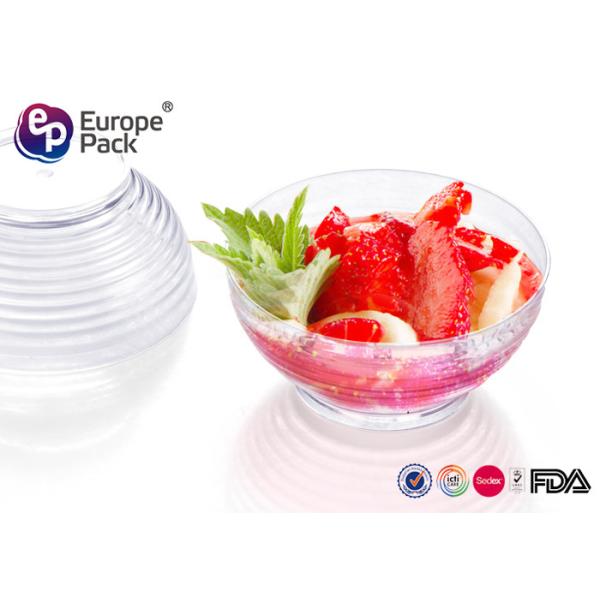 90ml Individual Plastic Dessert Cups Clear Disposable Dessert Bowls
