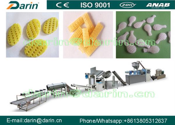 Snack Crispy Chips / Screw  / Shell / Fried Pellets Snack Extruder Machine
