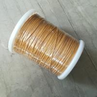 fio de cobre TIW do ímã fino do fio de 0.1mm TEX Yellow Triple Insulated Winding para transformadores de poder de Swithing