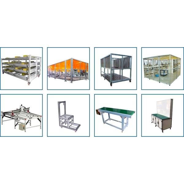 Industrial Aluminum Extrusion Profiles 8080 Heavy Weight V Slot Customized Color