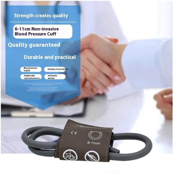 Newborn Infant Brown Non-Invasive Arm Circumference Monitor 6-11CM Infants Blood Pressure Strap Test Tubes Product