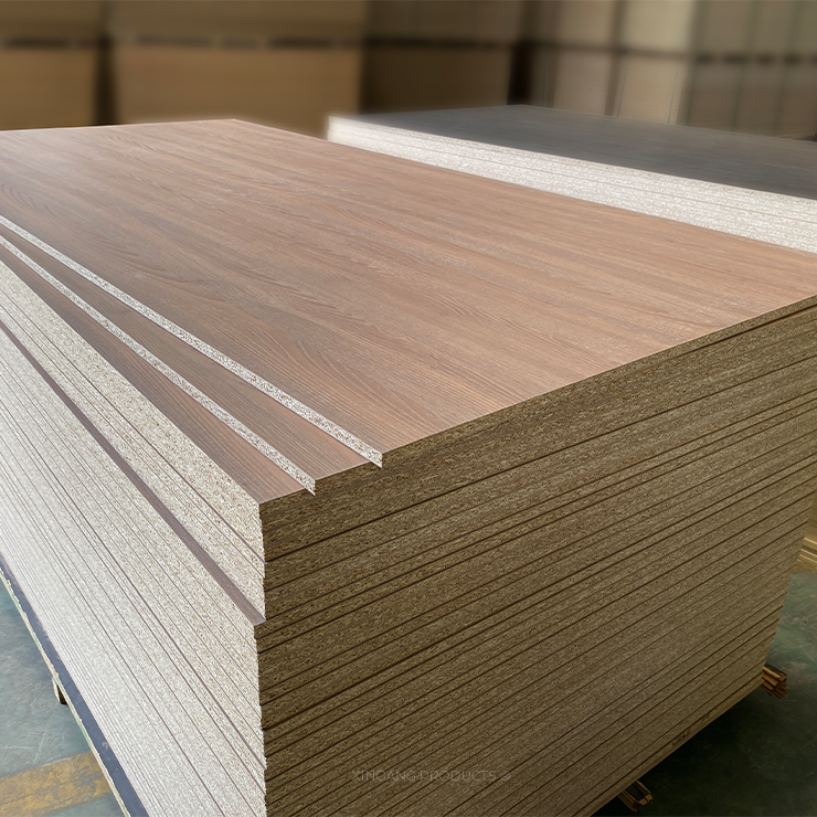 Thickness 9-25mm Customization Melamine Particle Board Bionic FLSB  4'x8'
