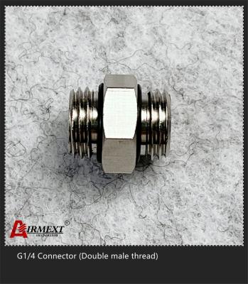 O conector da linha masculina do dobro G1/4 conecta rapidamente os encaixes do ar