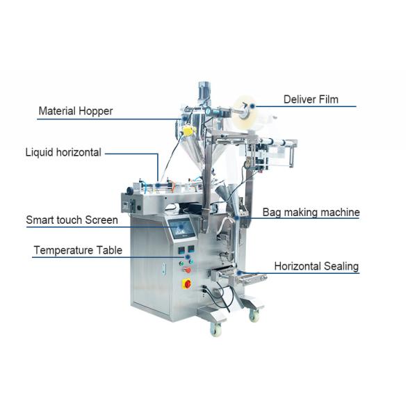 Stand Up Liquid / Soup Packaging Machine Pneumatic Driven Type