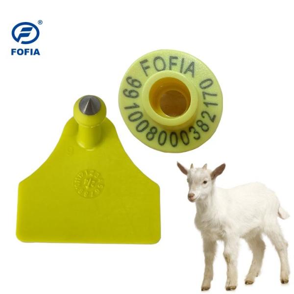 ICAR Certified 134.2kHz FDX-B RFID Electronic Ear Tag With 320N Tension For Livestock Identification And Animal Tracking