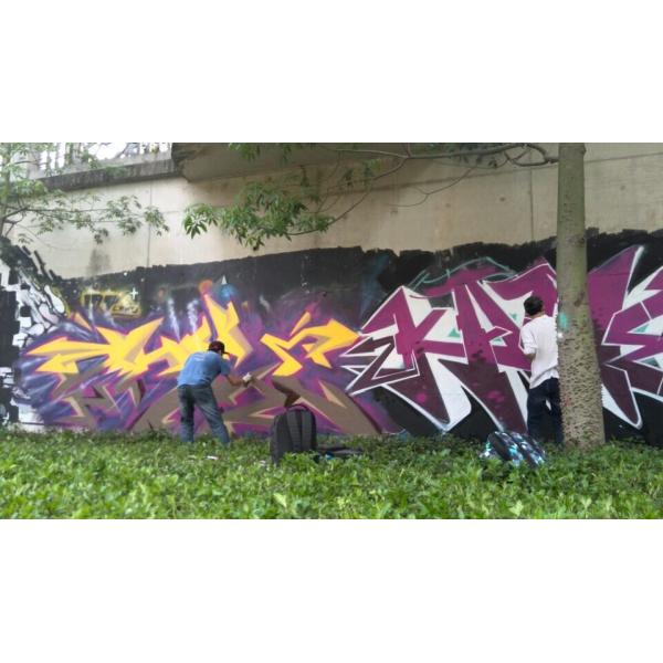 DIY Colorful Graffiti Art Spray Paint / Aerosol Spray Paint Red Blue Purple Gold