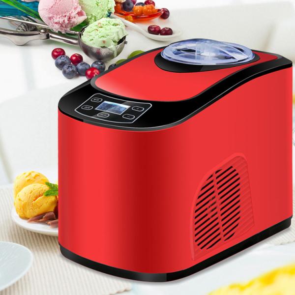 Ice making capacity 1.5L Full Automatic Soft Hard Stainless Steel Ice Cream Machine for Home ICM-15A Package Size 285*422*370mm
