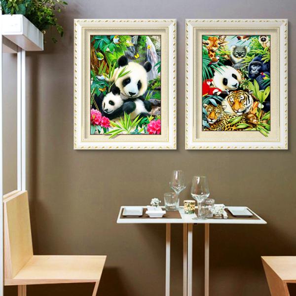 Colorful Amazing Animal 5D Pictures 12x17 Inches 0.6mm PET Material