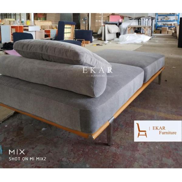 High End Modern Home Furniture Sectional L Shaped Fabric Couch Living Room Sofa