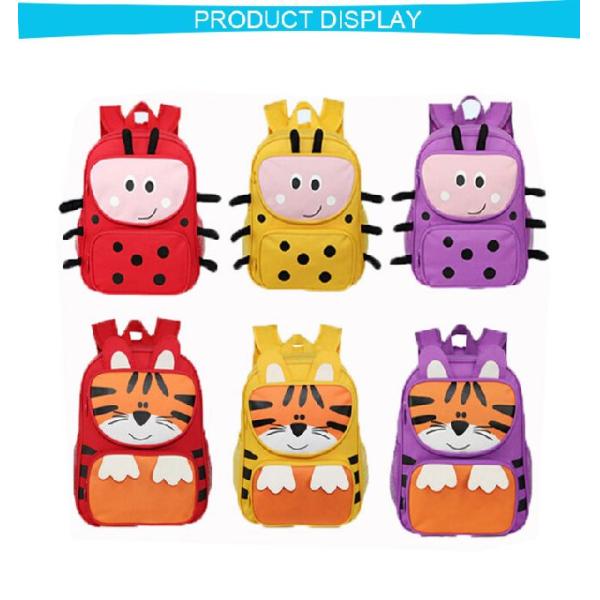 Cartoon Oxford Materials Funny 26x10x32cm Kids Animal Backpack