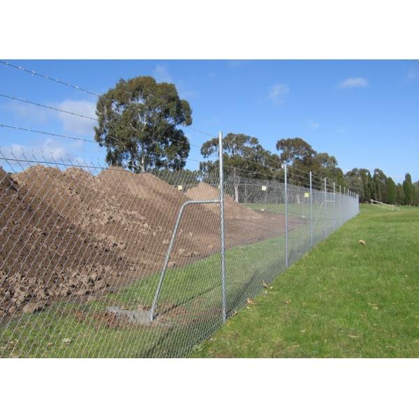 Steel Wire Galvanized 9ga 8 Ft High Chain Link Fence For Residential
