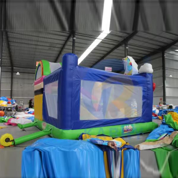 Unisex PVC Inflatable Bouncing Combo with Slide and Unicorn Castle Inflatable Bounce