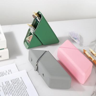 Erasers Silicone Pencil Box Customized Yes Bpa Free Yes Eco Friendly Non Toxic Pencil Holder with Custom Logo Option