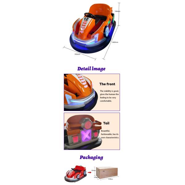 Small Children's Kiddie Rides Machine Electric Bumper Car Remote Control Adult And Baby Bumper Car