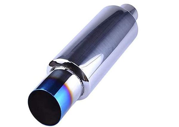 2 Inlet 3 Outlet Sus409 14.8 Length Universal Exhaust Muffler For Suv