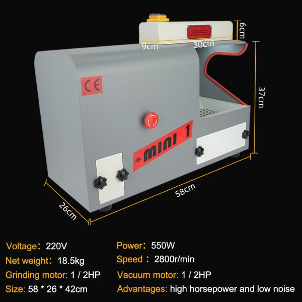 550W Single Head Bench Type Grinding Machine 2800rpm Machine Speed